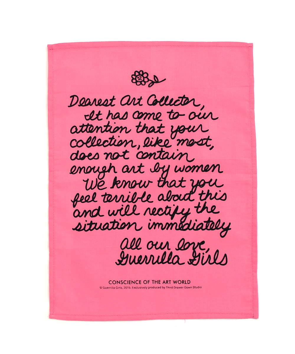 Dear Art Collector Handkerchief x Guerrilla Girls