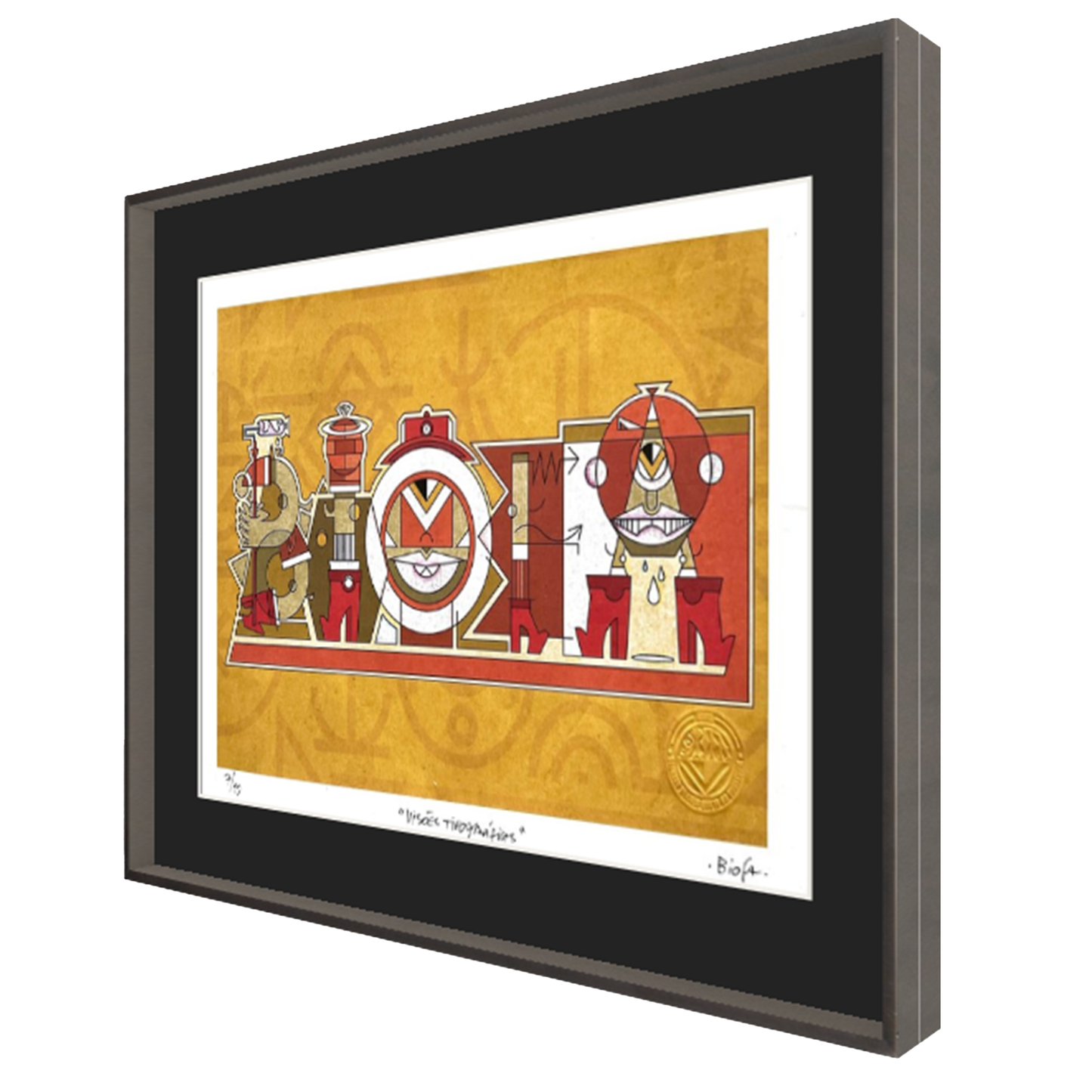 Visoes Tipograficas (ochre) Edition 7/10