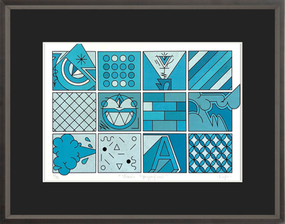 Visoes Tipograficas (blue) Edition 1/10
