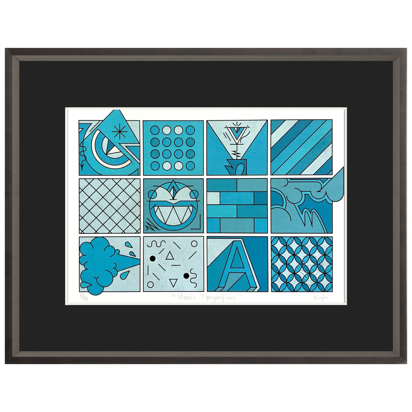 Visoes Tipograficas (blue) Edition 1/10