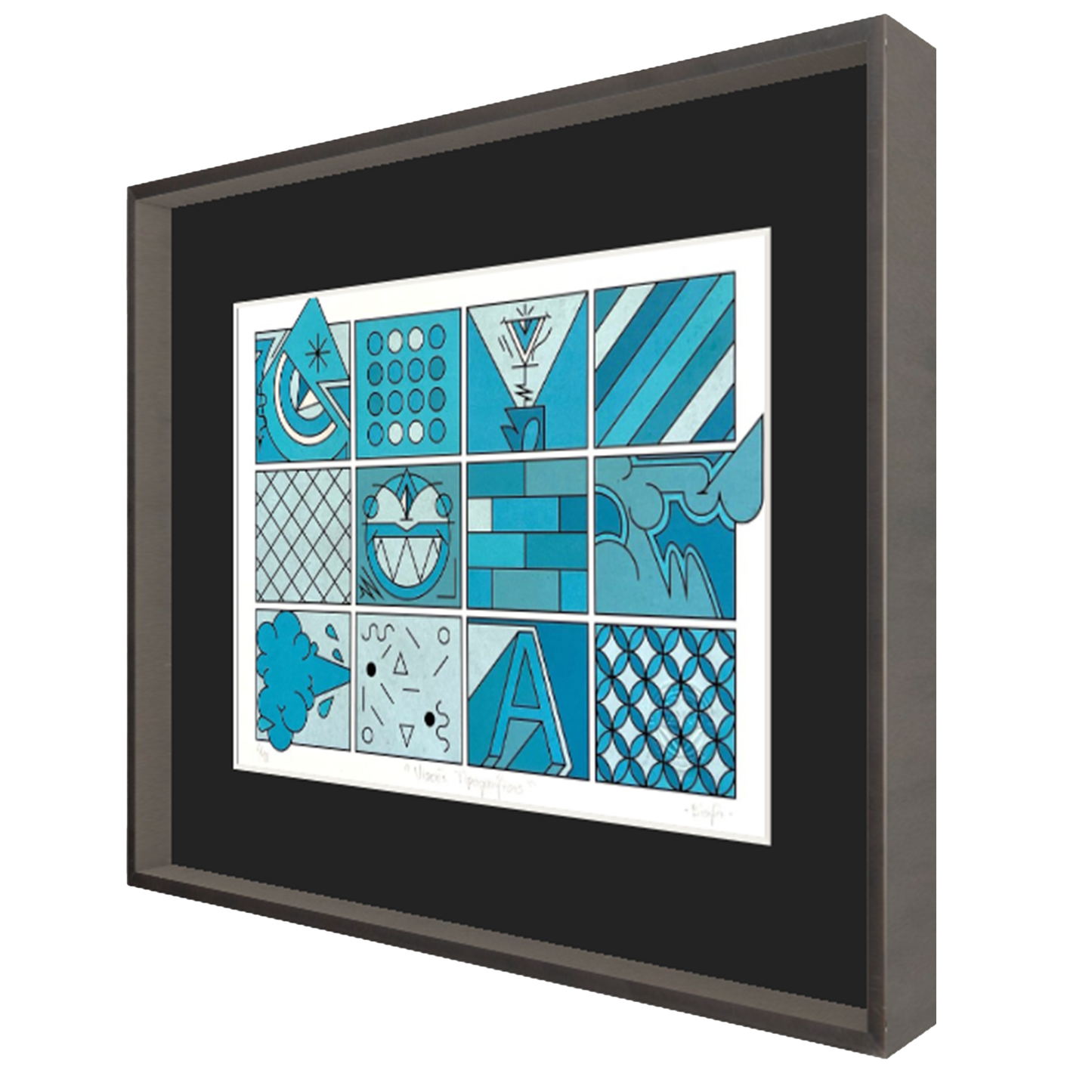 Visoes Tipograficas (blue) Edition 1/10