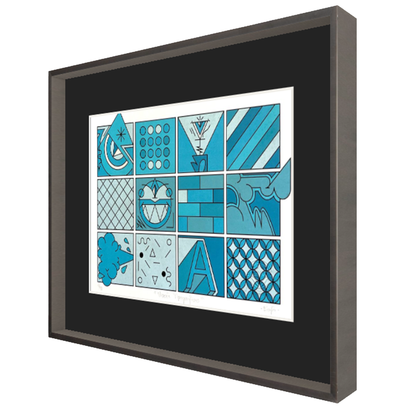 Visoes Tipograficas (blue) Edition 1/10